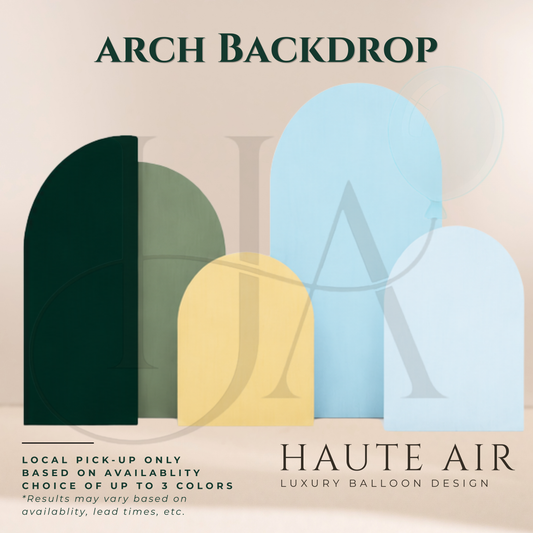 Arch Backdrop Rental (Balloons Sold Separately)