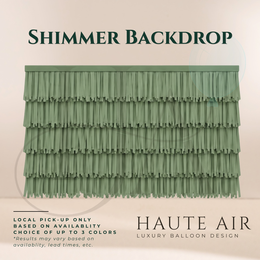 Shimmer or Fringe Backdrop (Balloons Sold Separately)