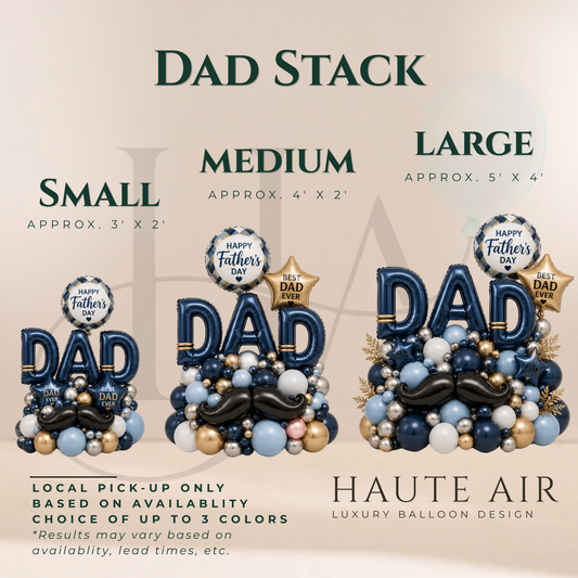 Father's Day Balloon Stack