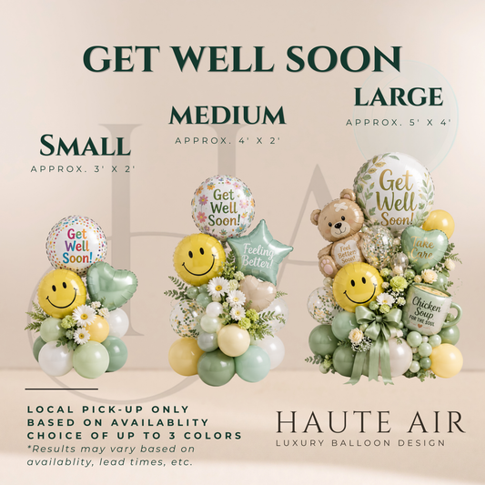 Get Well Soon Balloon Stack