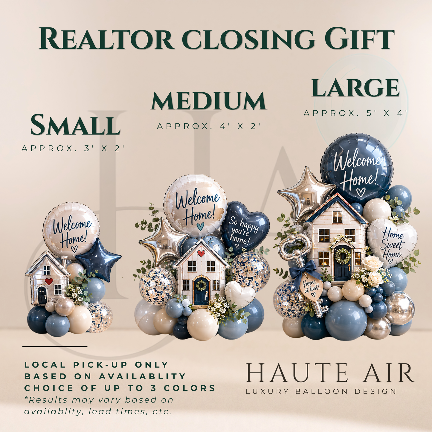 Realtor Closing Gift Balloon Stack