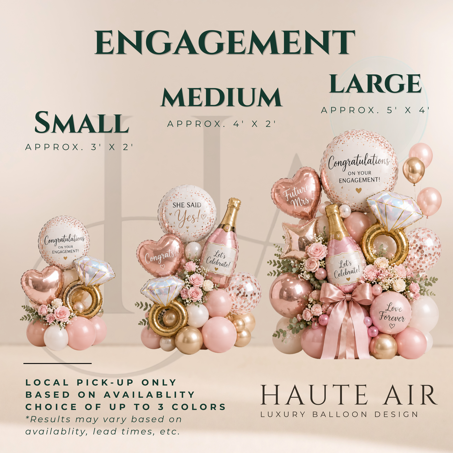Engagement Balloon Stack