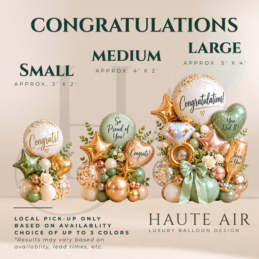 Congratulations Balloon Stack