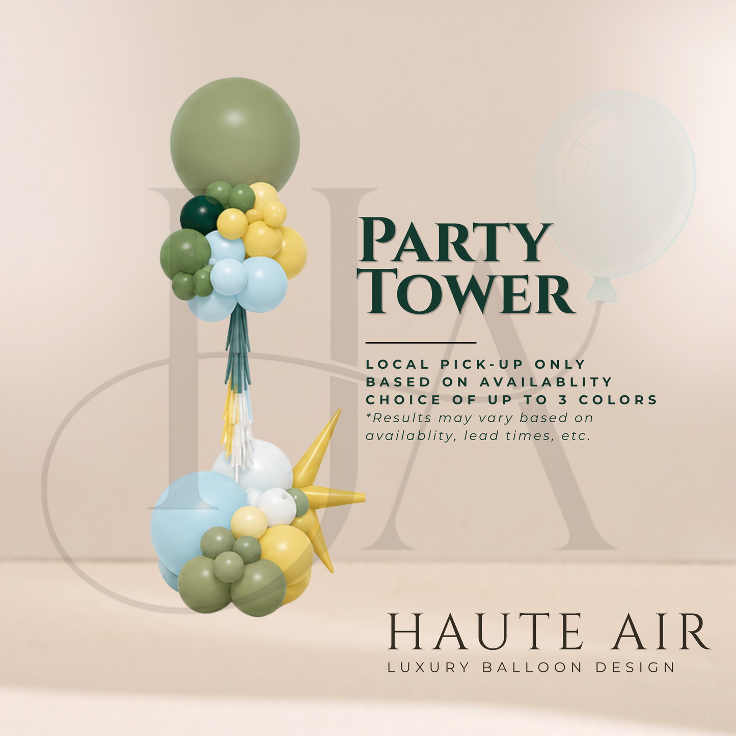 Party Balloon Tower ($25/ft)